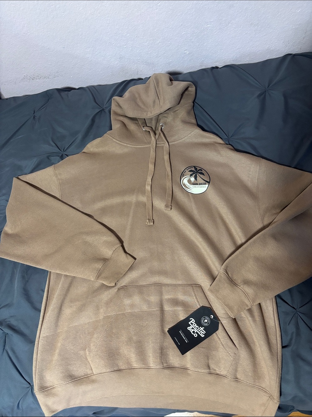 Pacific & Co. Women's Tan Hoodie Sweatshirt
